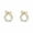 Golden, variant on SPRING PARK Women Faux Pearl Stud Earrings For Simple Bow Small Fashion Ear Jewelry