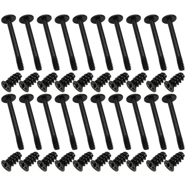 Tornillos para ventilador de caja de computadora Tornillos de enfriamiento Ventiladores de CPU Kit corto autorroscante Chasis Acero
