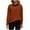 Orange, variant on IROINNID Women's Turtleneck Sweater Casual Loose Fit Solid Pullover Winter Warm Sweater,Orange