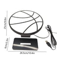 2D Basketball LED Sign Night Light Lamp,Clear Acrylic Home Decor Design ...