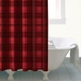 thumbnail image 4 of Red Black Checkerboard Checkered Pattern Shower Curtain 84"x72" ,Bathroom Decorative Shower Curtains Set with 12 Hooks,Modern Waterproof Washable Shower Curtain, 4 of 6