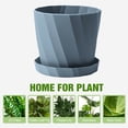 thumbnail image 5 of Powodzenia Outdoor and indoor plastic flower pot，Plant drain holes and trays, 5 of 5