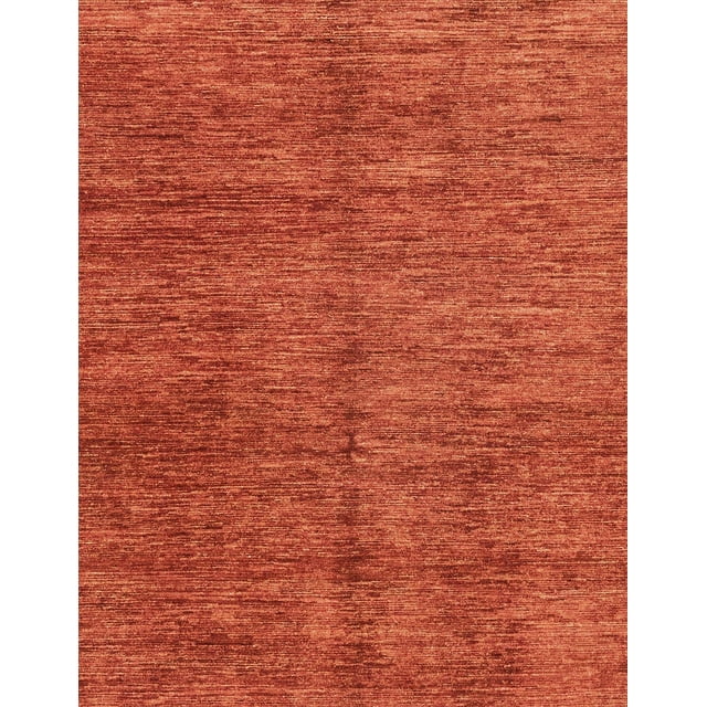 Ahgly Company Tapis d'Intérieur Rectangulaire Abstrait Orange Rouge, 2 Pieds x 3 Pieds