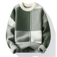 thumbnail image 3 of Mens Jacket Sweater Fashion Thickened Long Sleeve Knitted Mens Warm Sweaters,Green,4XL /190, 3 of 3