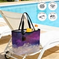 thumbnail image 5 of Night Sky Stars Beach Bag for Women, Large Breathable Mesh Beach Tote Bag, Shooting Star Cloud Galaxy Sandproof Lightweight Travel Bags for Vacation Picnic Swimming Pool 15.7"x15.7"x9.1", 5 of 9