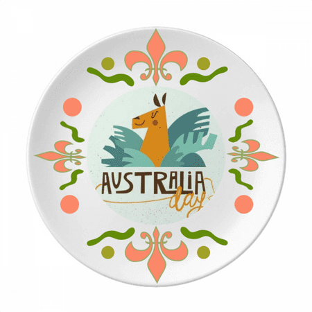 

Australia Sydney Opera House and Giraffe Flower Ceramics Plate Tableware Dinner Dish