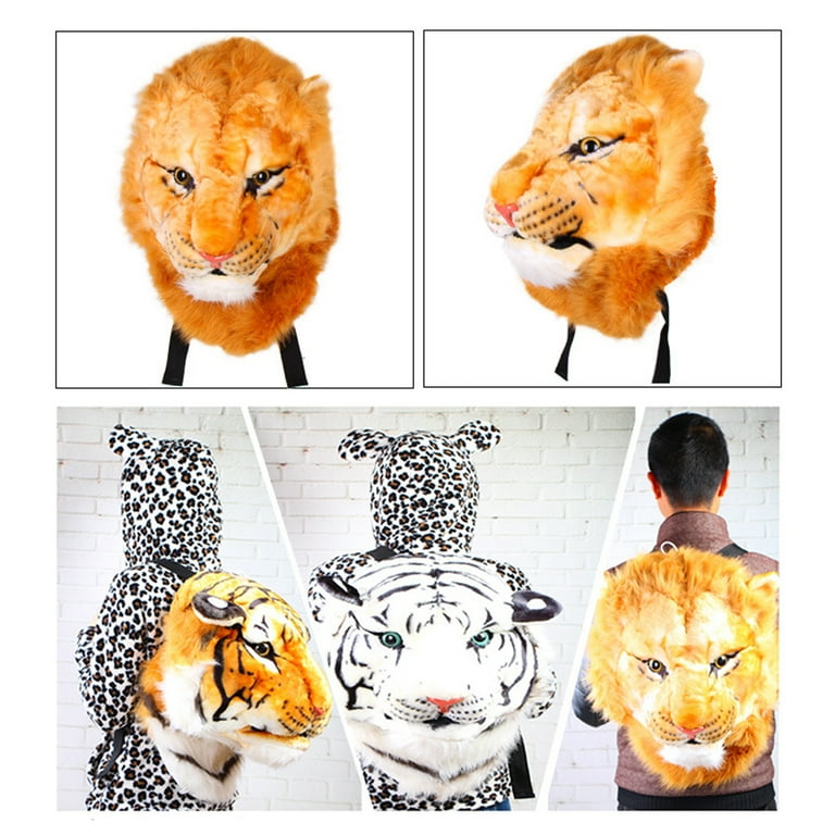 3d lion head backpack hotsell