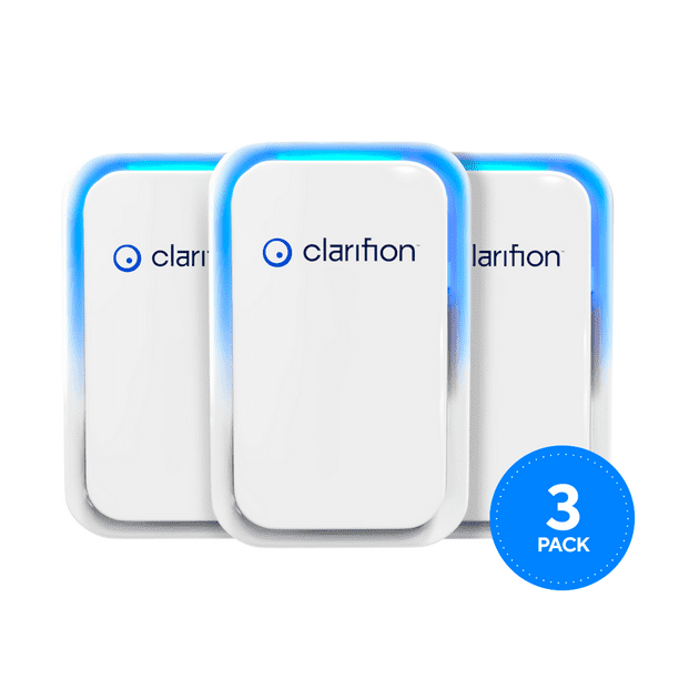 Clarifion Air Ionizers for Home (3 Pack) - Negative Ion Generator, Portable  Air Cleanser for Dust, Odors, Smoke, Allergens