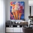 thumbnail image 4 of Gaeub Trio Of Dripping Cones Print Canvas Wall Art for Bathrooms Bedroom,Wall Decor,Framed Artwork for Wall,Modern Wall Decorations Prints Picture,Home Decor Wall Pictures 30" x 40", 4 of 8