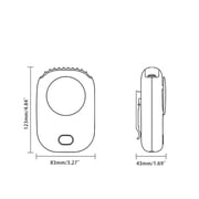 Hand Portable Personal Fan-rechargeable USB Neck Fan,3 Air Small Wearable Neck Fan