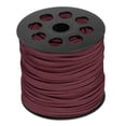 thumbnail image 1 of Imitación Gamuza Cordón 2,4mm Microfibra Cuentas Hilo 100 Yardas/90M Artesanía Cuerda para Joyería Fabricación Borla Pulsera Collar Bricolaje, Rojo-Marrón, 1 of 5