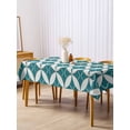 thumbnail image 3 of Abstract Geometric Rectangle Tablecloth, Vintage Rhombus Circle Texture Green Waterproof & StainResistant Tablecloth, Washable Oil-proof Table Cover for Dining/Party/Wedding/Camping/Buffet 54x108 In, 3 of 9