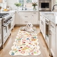 thumbnail image 6 of YOUFORTONG 2x6 Washable Runner Rug, Non Slip Floral Vintage Scalloped Low Pile Carpet, Stain Resistant Soft Thin Rug for Entryway Kitchen Laundry Bedroom Bathroom,Beige, 6 of 8