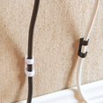 thumbnail image 1 of Juego de organizador de cables de guía de cables multiusos para escritorio, cable de alimentación, cable de audio, cables de carga, etc. (60 piezas, negro + blanco + color transparente LingWen 8390613784506, 1 of 1