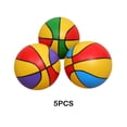 thumbnail image 2 of Eigraketly Pelota de juguete de 6 pulgadas con fácil inflado, experiencia táctil delicada para bebés, pelota de cuero, 5 pack/lote Deportes y aire libre baloncesto de colores, 2 of 6