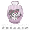thumbnail image 2 of KUROMI Hoodie with Pocket Anime for Men Women Couple Gift, 2 of 7