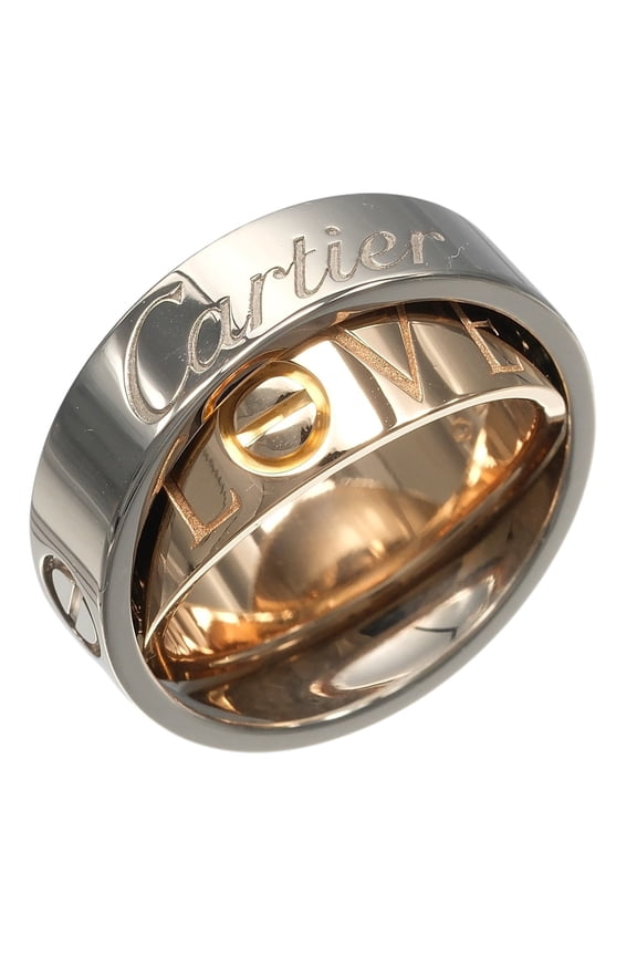 Pre-Owned Cartier Secret Love Ring, Size 8, 18K White Gold (PG), Approx. 9.8g.