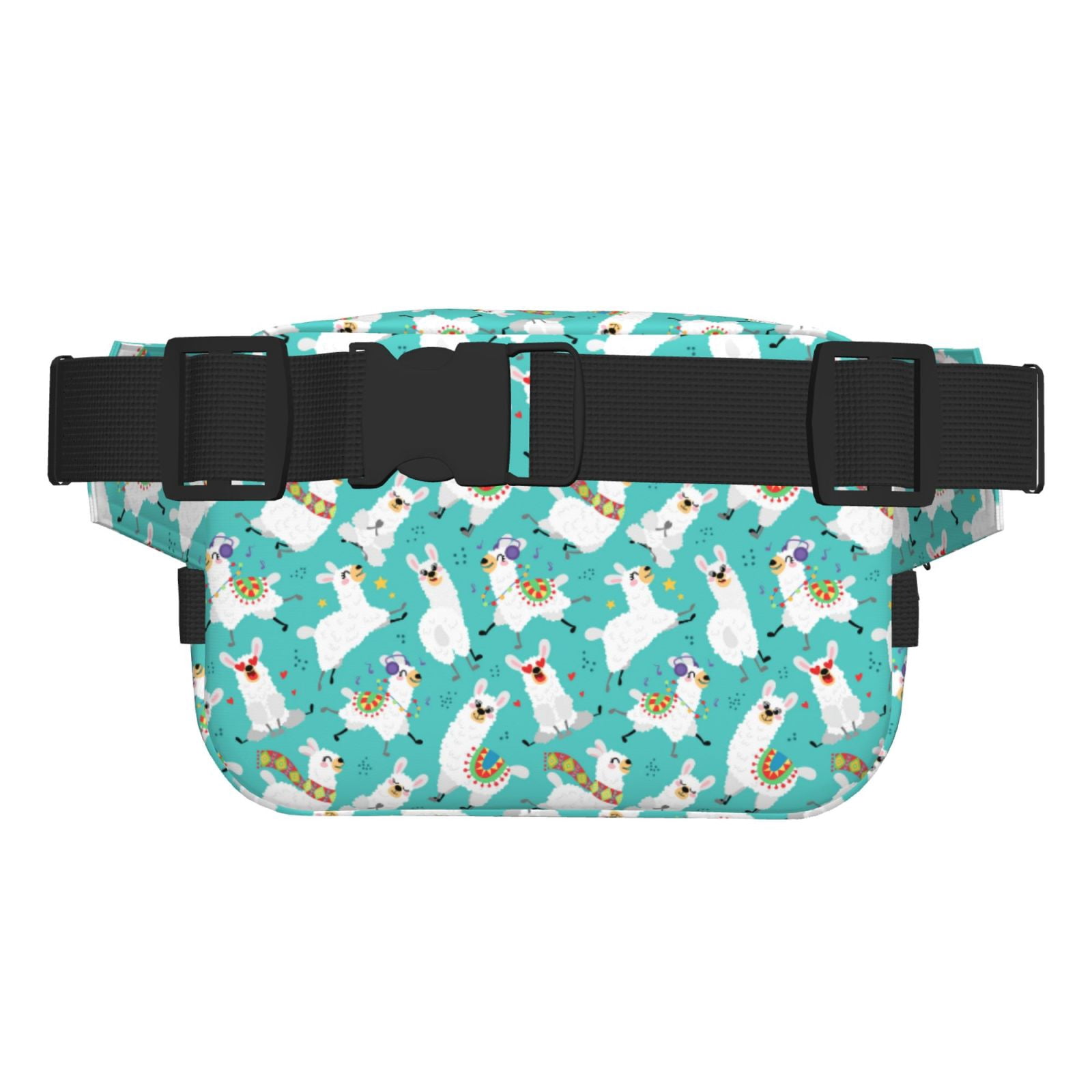 Hirioo Cartoon Llamas for Double Layer Waist Bag Adjustable Fanny Pack For Travel Running Hiking