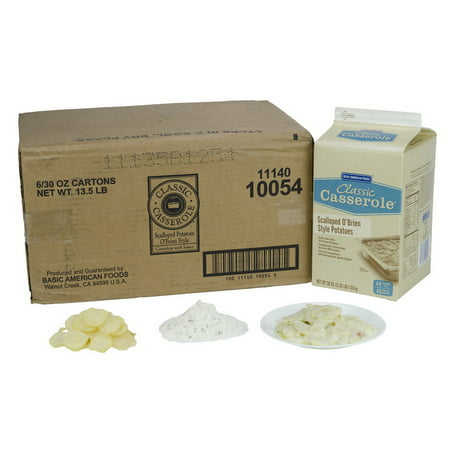 Baf Classic Casserole 10054 Baf Scalloped O Brien Style Potato Casserole, Reduced Sodium, Complete Kit With Sauce, One Pan Convenience, 264 4Oz Servings Per Case, 6/2.25 Lb (Best Boxed Scalloped Potatoes)