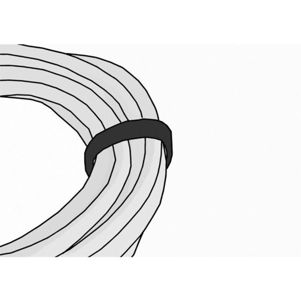 Velcro Brand Hook-and-Loop Cable Tie Roll,75 ft,Black 189755