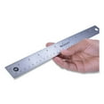thumbnail image 4 of Stainless Steel Office Ruler With Non Slip Cork Base, Standard/metric, 12" Long | Bundle of 10 Each, 4 of 6