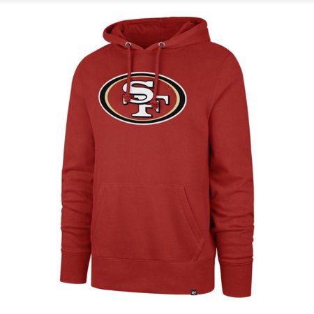 San Francisco 49ers NFL '47 Red Imprint Headline Hoodie Pullover