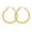Gold L, variant on Gold Plated Holiday Earrings,Twisted Loop Earring Gifts for Wife