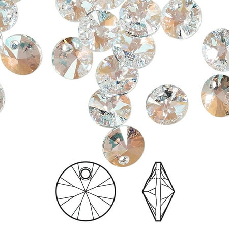

1 PC-Drop Crystal Passions crystal shimmer 8mm mini disk pendant (6428). Sold per pkg of 12.
