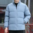 thumbnail image 5 of Chaqueta de plumón para hombre, parkas cortas, abrigos acolchados para hombre, ropa de abrigo con cremallera, ropa de abrigo de invierno de moda Harajuku, ropa de abrigo 2024, 5 of 5