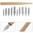 thumbnail image 2 of Calligraphy Pen Nibs 3Sets Dip Pen with Replaceable Stainless Steel Tips, 2 of 5