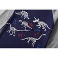 thumbnail image 4 of SXIMEE 3-8T Long Sleeve Snug Fit Pajamas for Boys 100% Cotton Sleepwear,Tops and Pants 2-Piece PJ Set, Dinosaur Pattern, 4 of 10