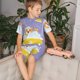 thumbnail image 4 of Balery Corgi Washing in Bathtub Conjunto de Pijama Infantil de Manga Corta con Estampado – Ropa de Dormir de Algodón Suave-Small, 4 of 6