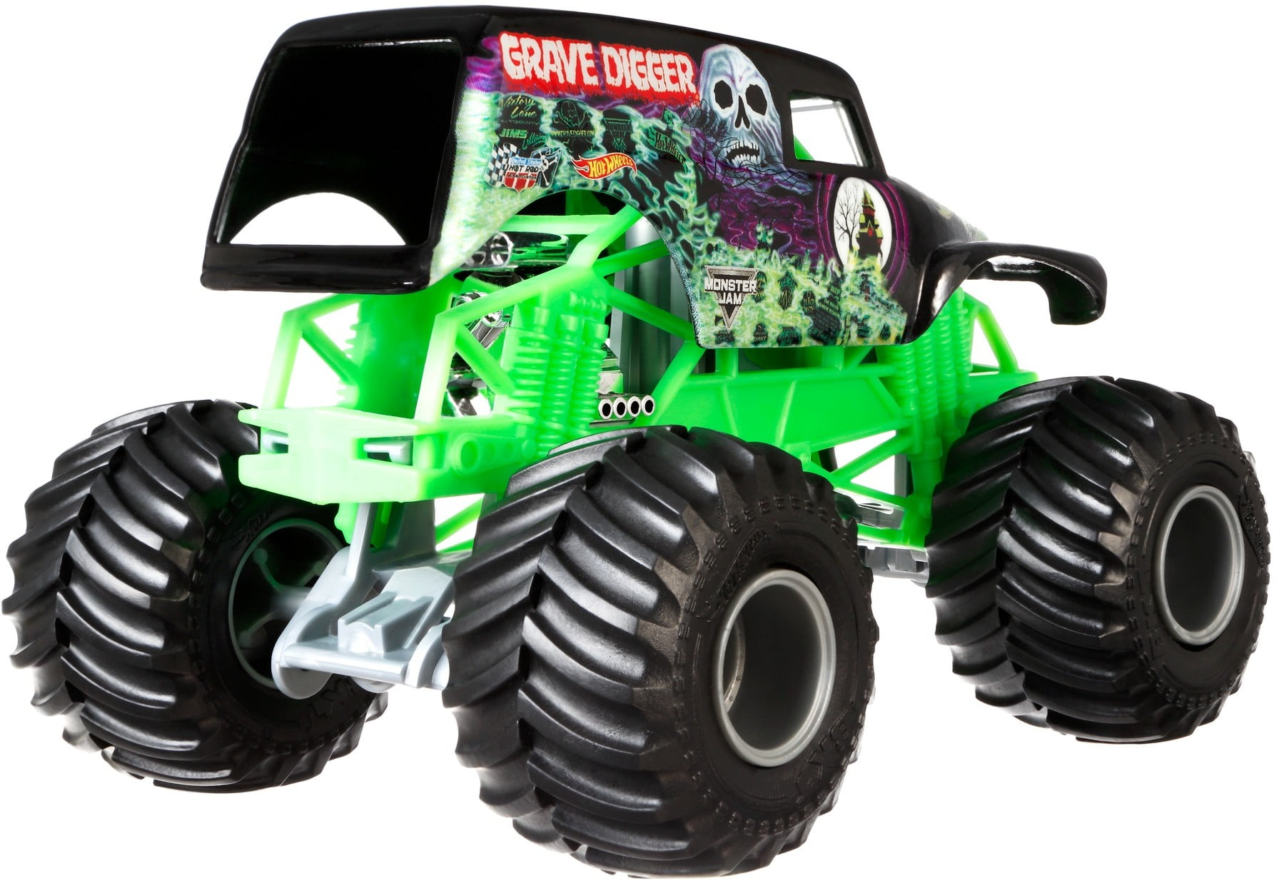 Hot Wheels Monster Trucks RC Rhinomite Transforms into Launcher, Includes  1:64 Scale Toy Truck 