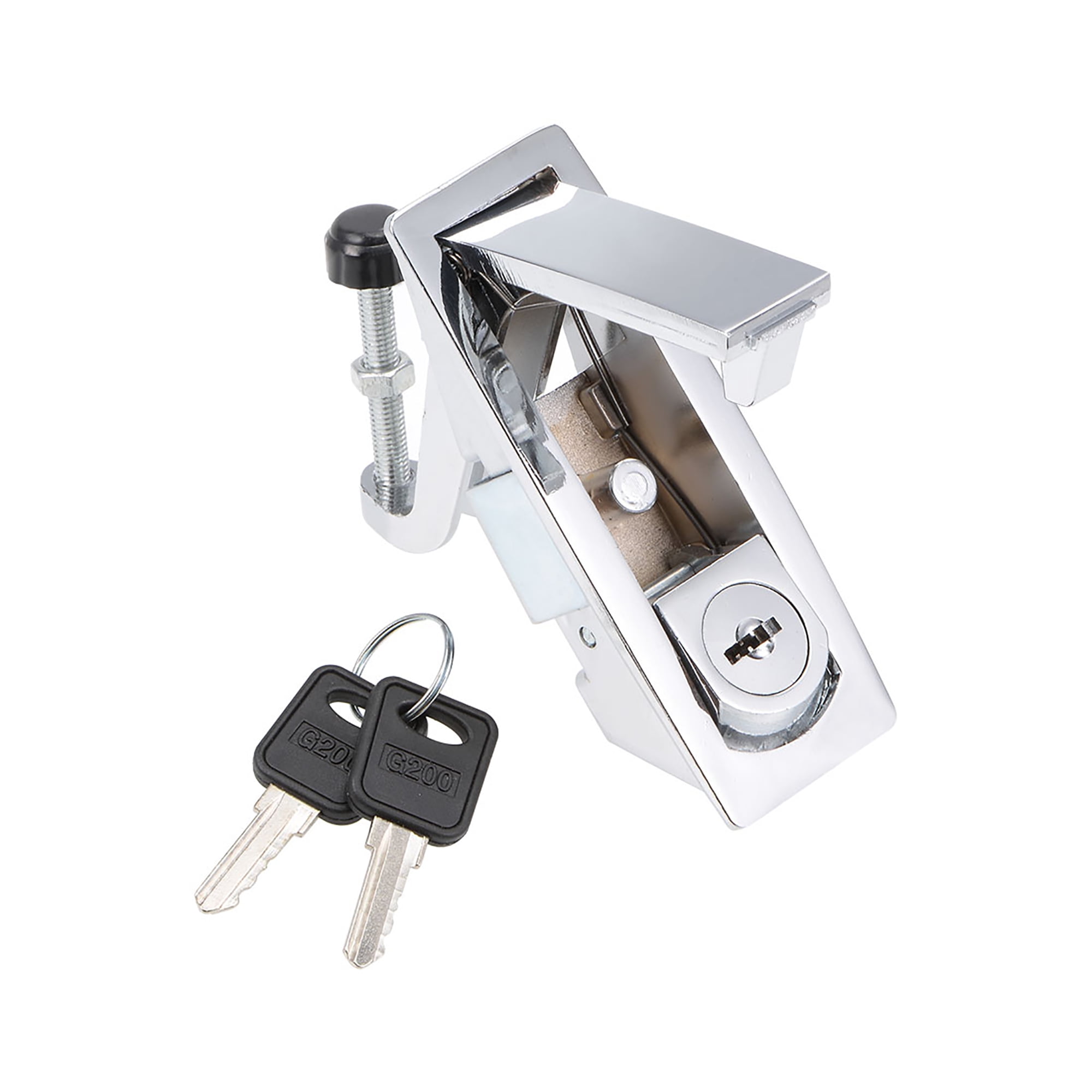 Electric Panel Cam Lock Push Button Pop Up Door Locks w Key, Silver 6061 Walmart Canada