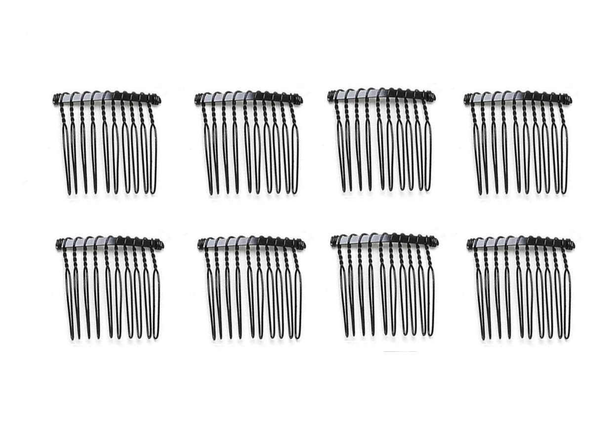 10 PCS 10 Teeth/4cm Long Hair Clip Combs Metal Wire Hair Combs Wire