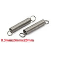 thumbnail image 4 of 0.3mmx3mmx20mm 304 Stainless Steel Tension Springs Silver Tone 5Pcs, 4 of 5