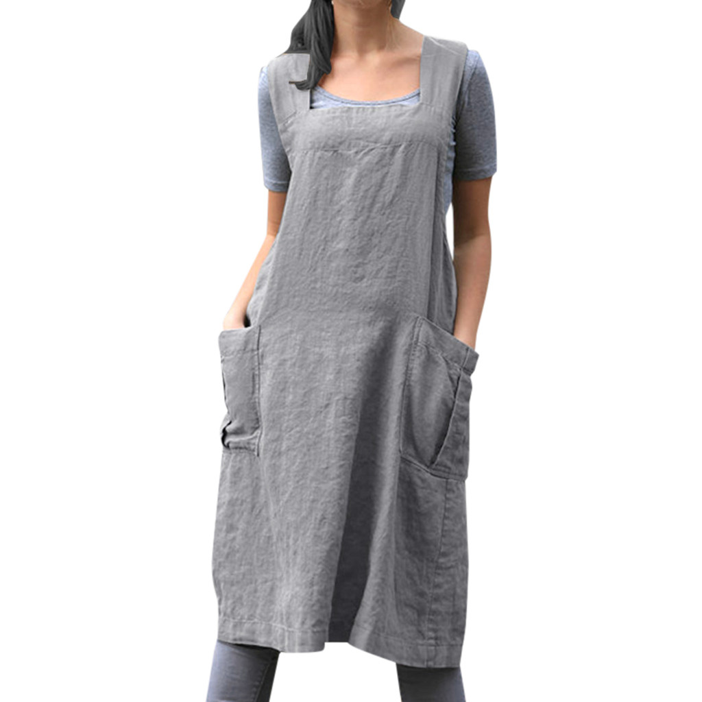 baggy pinafore dress