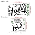 thumbnail image 4 of Adhesivo de pared «Es imposible agradar a Dios sin fe», 4 of 4