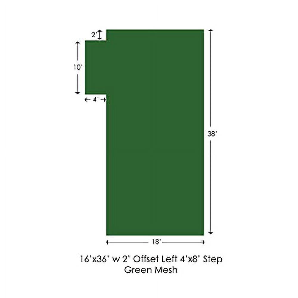 WaterWarden in-Ground Pool Safety Cover Rectangle, Fits 16' x 36'+4' x 8', 2 Foot Offset Left, UL Classified to ASTM F1346