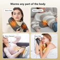 thumbnail image 4 of Hot Water Bottle Long 1l Extra Long Hot Water Bottle With Soft Fluffy Cover Body, 4 of 5