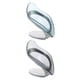 thumbnail image 1 of Creative Leaf Shaped Soap Dish Holder with Suction Cup Lightweight Drainage Storage Rack for Bathroom and Kitchen Countertops 2PCS Grey and Blue, 1 of 5