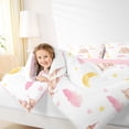thumbnail image 4 of Homewish Pink Castle Bedding Comforter Set 2pcs for Teens Adults Female,Dreamy Princess Twin Comforter Sets Microfiber,Stars Print Breathable Bedding Set,Super Cozy Room Decor,Reversible, 4 of 8