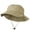 Khaki, variant on Big Size Washed Bucket Hat with Chin Cord - Olive 2XL-3XL