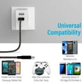 thumbnail image 6 of Micro USB Cable USB 2.0 A-Male to Micro B Cable Fast Charging Cord High Speed USB Durable Android Charger Cable (1 Pack, 6ft), 6 of 6
