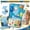 A003- Style C, variant on Birthday Number Candle, Glitter Blue Cartoon Construction Truck, 1 Piece, for Kids 4th Birthday Party Celebration