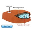 thumbnail image 5 of QQbed 25"x25" Memory Foam Back Pillow and Seat Cushion Set for Outdoor Patio Seats, 5 of 7
