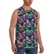 thumbnail image 2 of Fotbe Happy Kitten Faces Men's Camiseta sin Mangas Estampada para Hombres, Playera Casual para Gimnasio, Entrenamiento, Playa-X-Large, 2 of 7