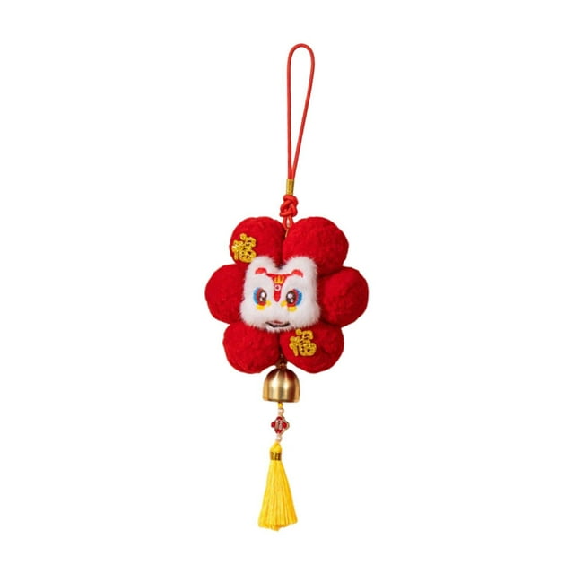 Adorno colgante de peluche de año , decoración, dibujos animados, juguete de peluche, colgante creativo del año del Caballo 2026 para decoración león