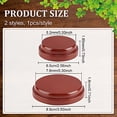 thumbnail image 2 of 2 Sizes Round Wood Display Base Brown Wooden Base 3.5 2.6 inch in Diameter Round Wooden Plaque Flat Wooden, 2 of 9