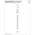 thumbnail image 3 of Kingston Brass GSSPRHOSE293 29" Braided Pull Down Kitchen Faucet Spray Hose, Antique Brass, 3 of 3